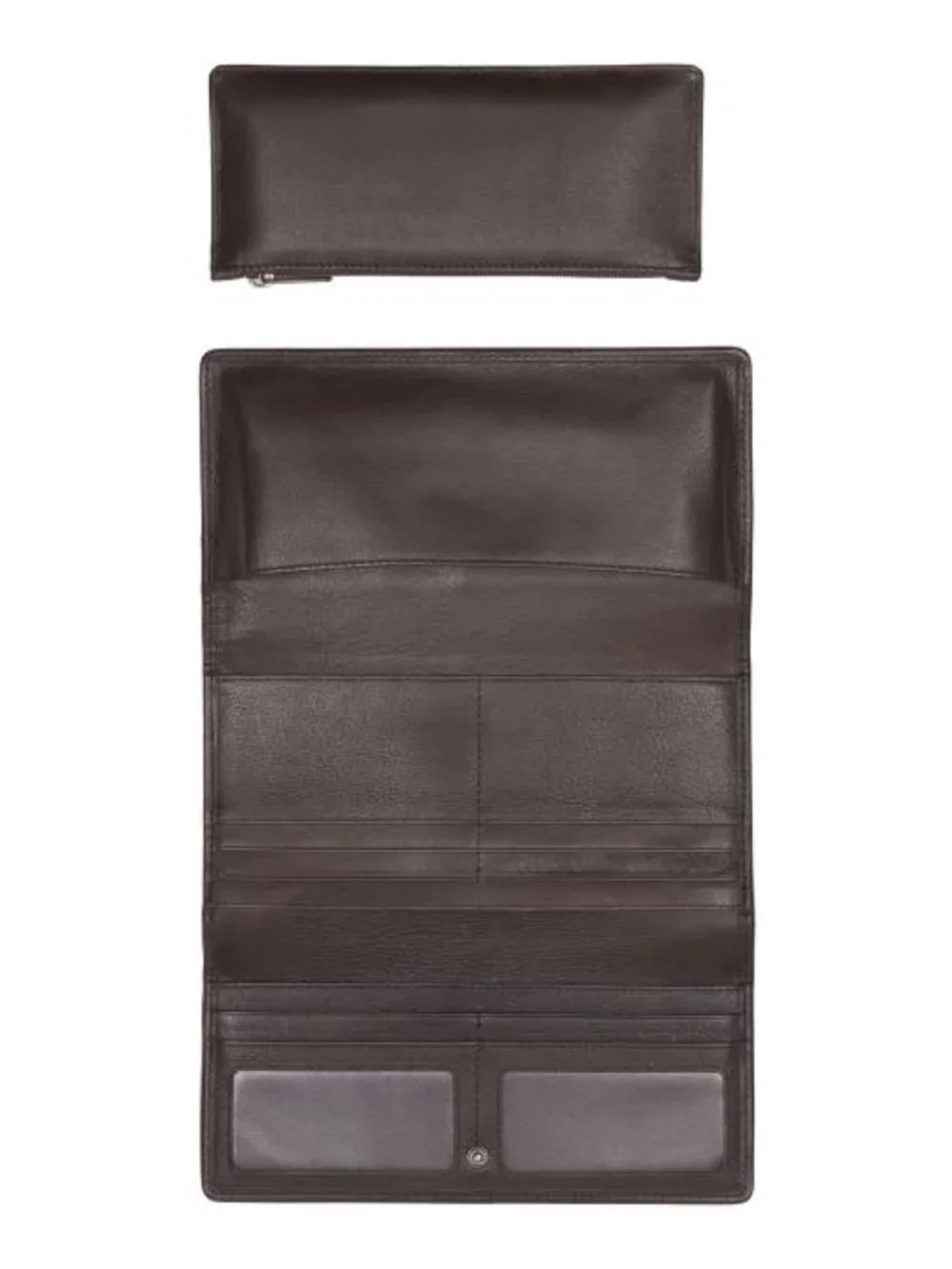 MARTA PONTI Suede Large Flap Wallet